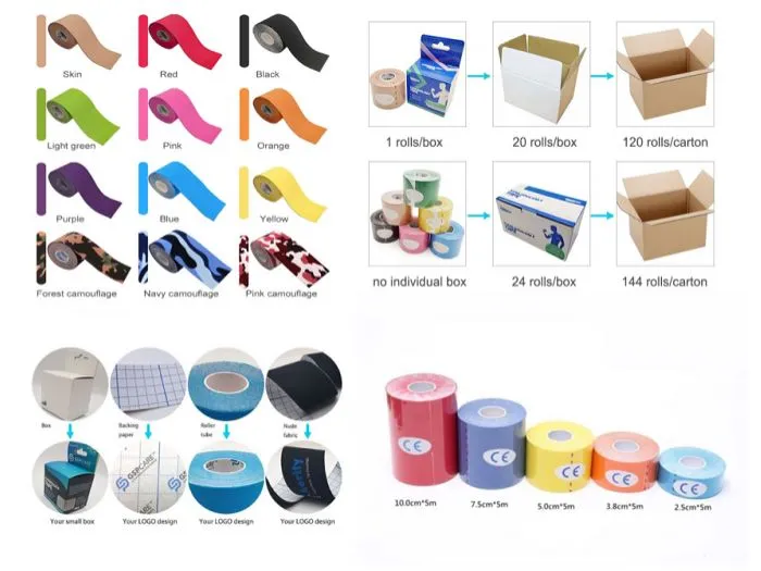 L WELLs Flexible Kinesiology Tape custom Options L WELLs Flexible Kinesiology Tape custom Options